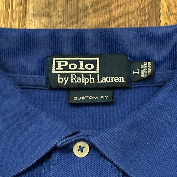Polo by Ralph Lauren Custom Fit Long Sleeve Polo (Lg) - Picture 2 of 6